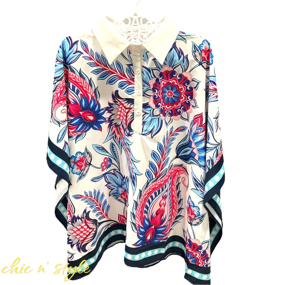 ❤️SOLD❤️Women’s Batwing Style Sleeves Blouse